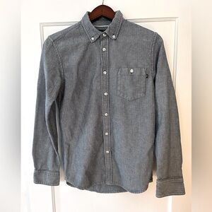 Obey Men’s Shirt, Size Small, Gray with Speckled Fabric